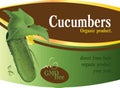 Label design with a cucumber