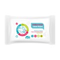 Label design for packaging of antibacterial hand wipes, sticker design for protection products against coronavirus