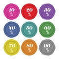 Label Discount Percentage Royalty Free Stock Photo
