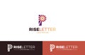 Creative Sunrise Letter P Logo Template
