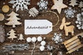 Label, Frame, Christmas Decoration, Adventszeit Means Advent Season, Snowflakes