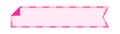 label frame simple, pink label tag rectangular for text frame Royalty Free Stock Photo