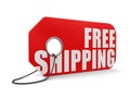 Label free shipping (clipping path included)