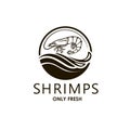 Fresh shrimp label