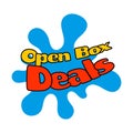 Label inscription Open Box Deals