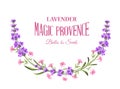 Label with lavender.