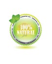 Label for natural products Royalty Free Stock Photo