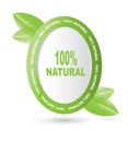 Label for natural products Royalty Free Stock Photo