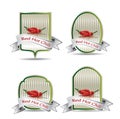 Label for a product (chilli sauce) Royalty Free Stock Photo