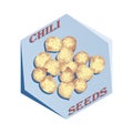 Label for seasoning Chili Seeds