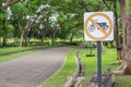 The label Signs prohibiting motorcycles