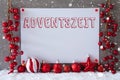 Label, Snowflakes, Christmas Balls, Adventszeit Means Advent Season