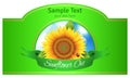 Label sunflower oil