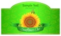 Label sunflower oil