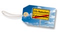 Label, Tag With German Roadsign - Translation: co2 Reduction And Royalty Free Stock Photo