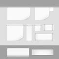 Label Tag Stitch Set White Vector Royalty Free Stock Photo
