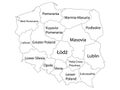 Voivodeships Map of Poland