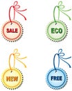 Labels for design sales and promotions Royalty Free Stock Photo