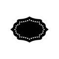 Black solid icon for Labels, tag and price