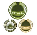 Labels natural organic cereal