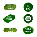 Labels with organic subjects