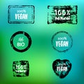 Labels with organic subjects