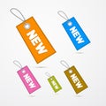 Labels, Tags With Strings and Title New Royalty Free Stock Photo