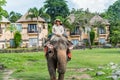 Man riding elephant at the Bali Safari & Marine Park