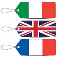 Label made in Italy England and France