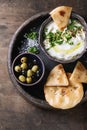 Labneh fresh lebanese cream cheese dip