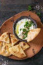 Labneh fresh lebanese cream cheese dip