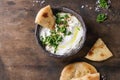 Labneh fresh lebanese cream cheese dip