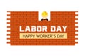 Happy Labor Day banner. Design template. Labor day sale promotion advertising banner template decor with American flag. Voucher di