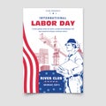 Labor Day poster template