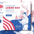Labor Day poster template