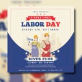 Labor Day poster template