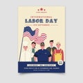 Labor Day poster template