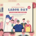 Labor Day poster template