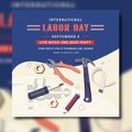 Labor Day poster template