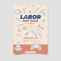 Labor Day poster template