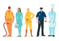 Labor Day. A group of people of different professions Royalty Free Stock Photo
