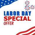 Labor Day Special Offer for social media template