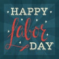 Labor day poster. Royalty Free Stock Photo