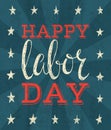 Labor day poster. Royalty Free Stock Photo