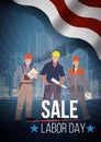 Labor day sale american. text signs. vector illustration.