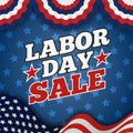 Labor day sale promotion advertising banner design
