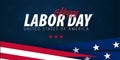 Labor Day sale promotion, advertising, poster, banner, template with American flag. American labor day wallpaper. Voucher discount