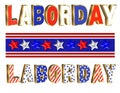 Labor Day text graphics
