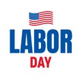 Labor Day. Typography logo for USA Labor Day. Happy Labor Day USA 4th of September Royalty Free Stock Photo