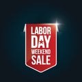 Labor day weekend sale banner. Vector illustration decorative design